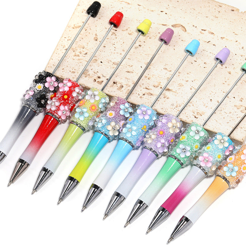 New Creative Flower Starry Sugar Pen Handmade DIY Ballpoint Pen Spot Wholesale Ballpoint Pen