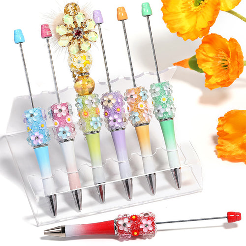 New Creative Flower Starry Sugar Pen Handmade DIY Ballpoint Pen Spot Wholesale Ballpoint Pen